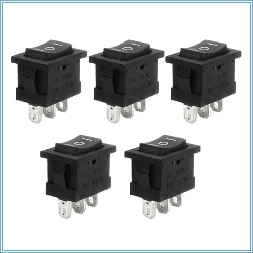 5pcs/lot 21*15mm SPST 3PIN Snap-in ON/OFF/ON fixation Position Snap Rocker Switch 6A/250V Free Shipping