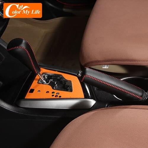 Accessories for Toyota Corolla RAV4 2012 - 2017 2018 2019 Genuine Leather Hand-stitched Gear Shift Knob Cover Handbrake Covers
