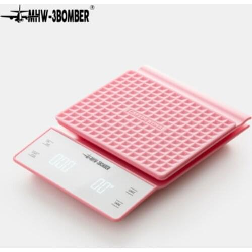 3kg / 0.1g Household Electric Scale Portable Drip Coffee Scale with Timer Electronic Weighing Bar Kitchen High Precision LCD