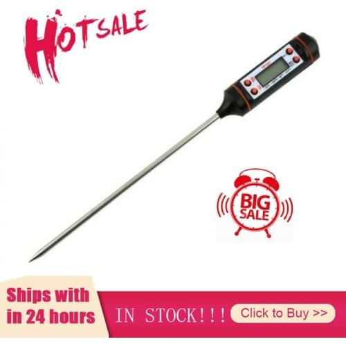 Kitchen Digital BBQ Food Thermometer Meat Cake Candy Fry Grill Dinning Household Cooking Thermometer Gauge Oven Thermometer Tool