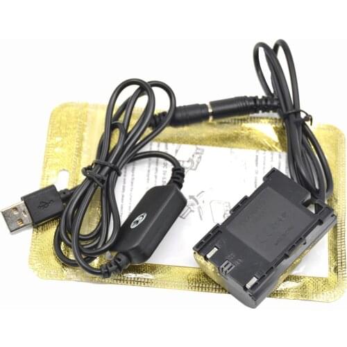 DC 5V 3A-4A Power Bank setp-up usb cable LP-E6 DR-E6 ACK-E6 AC-E6 for Canon EOS 5D Mark II III 5D2 5D3 6D 7D 60D SLR Camera