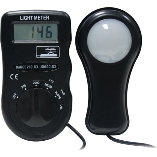 The light brightness tester Photometric test range 0---50000Lux Illuminance meter