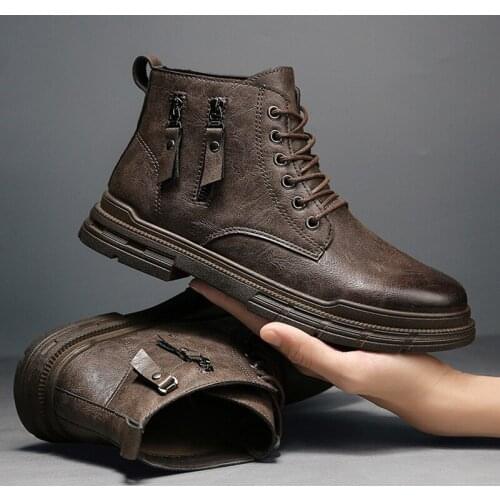 EXCARGO Men's Motorcycle Boots