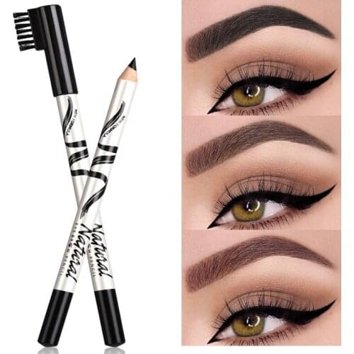 Eyebrow Pencil Long Lasting Coloring Natural Makeup Eyebrow Tattoo Waterproof 3 Color Enhancer Brown Black Eyebrow Pen