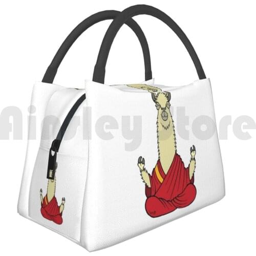 Cooler Lunch Bag Picnic Bag Dali Llama Dali Lama Dali Llama Llama Alpaca Buddha Enlightenment Pun Funny Pun