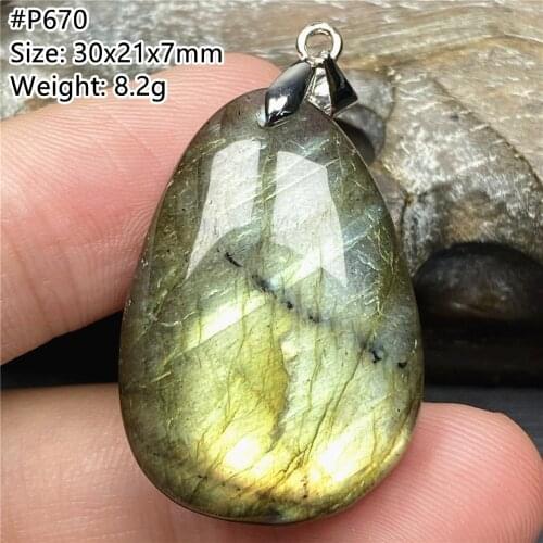 Genuine Natural Labradorite Blue Light Pendant For Women Lady Love Gift 24x14x8mm Healing Reiki Stone Drop Shipping AAAAA