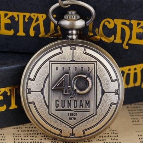 Quartz Pocket Watch Beyond Gundam 40th Anniversary Pendant Necklace Souvenir Women Men Gifts