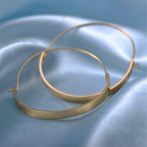 LATS New OL Round Geometric Gold Hoop Earrings Simple Wild Earrings for Women 2020 Fashion Earring Jewelry Accessories