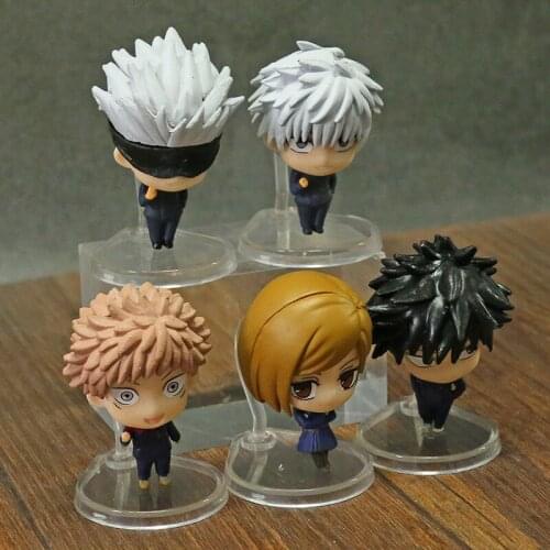 Hot New Jujutsu Kaisen Itadori Yuji Fushiguro Megumi Kugisaki Nobara Gojo Satoru Figures Toys Brinquedos Dolls 5pcs/set