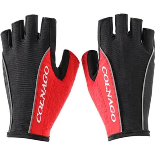 S18 Anti Slip Gel Pad Bicycle Gloves Gel Pad Short Half Finger Cycling Gloves Breathable Outdoor Sports Men MTB Bikes Gloves