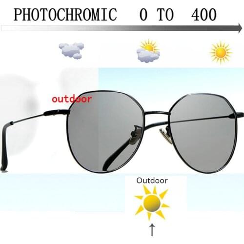 Myopia Sunglasses Photochromic Finished blackWomen Myopia Eyeglasses Frame with color lens Sun glasses Myopia Eyewear FML