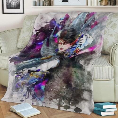 Bayonetta Vanquish 3D Print Plush Blanket Throw On Sofa Home Decor Soft Warmth Washable Nap Blanket Dropshipping