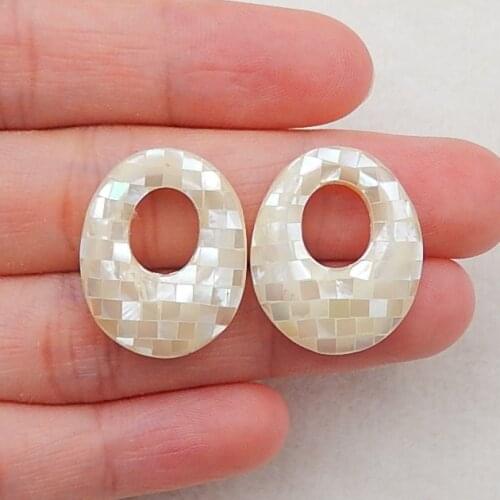 SALE,New Arrival Shell jasper Gemstone Fashion Necklace Earring,22x13x5mm，4.6g