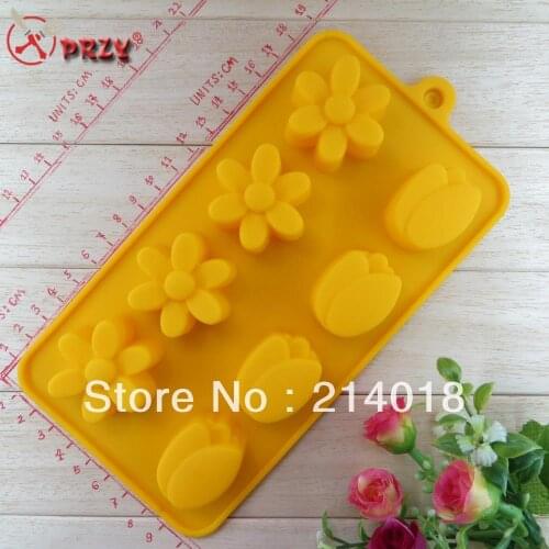 Chocolate mold tulip Cake decoration mold According to the food safety certification (CH032)