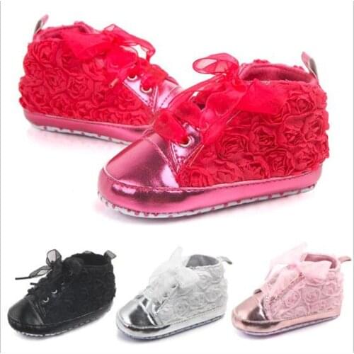 Lovely Flower Baby Shoes Soft Sole Infants First Walkers Kids Girls Casual Shoes Antislip Newborn Sport Shoes