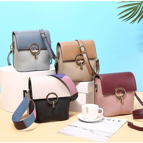 Fashion Female Casual Tote Women Messenger Bag Set Small Flap Women Bag Cow Bags Genuine Leather Handbag Shoulder Bag Sac A Main