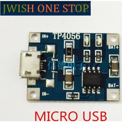 TP4056 TENSTAR ROBOT 1A 18650 Lithium Battery Charging Board Charger Module+Protection Dual Functions Mini USB Micro USB 5V
