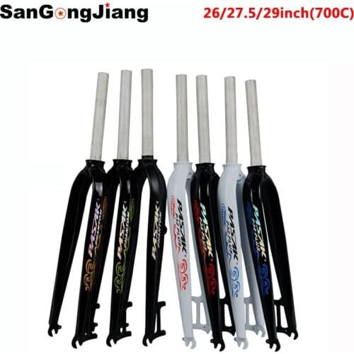 Aluminum alloy bicycle fork mountain bike Fork Suitable for 26/27.5inch 29er 700C Road Bicycle MTB Fork disc brake Front fork