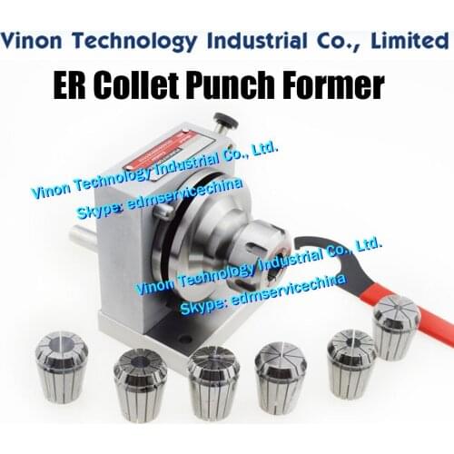 High Precision ER Collet Punch Former for Grinding machine, Center height 80-81mm, ER32 Clamping Ø3-Ø20mm, Contains 7PCS of ER
