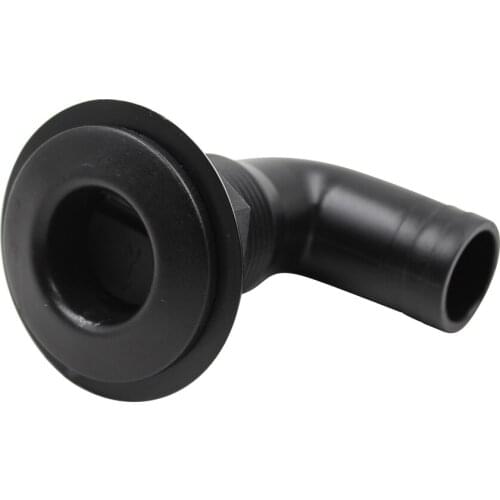 1 Pcs 90 Degrees Elbow Bilge Pump Thru-Hull Scupper Drain For Hose Dia. 1'' Nylon