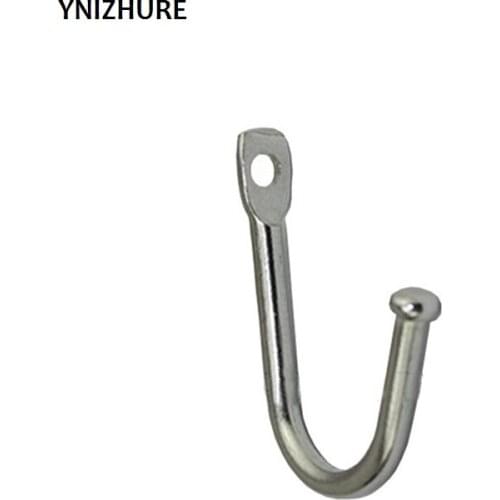 20PCS 34*24mm Wall Door Bath Double Prong Coat Hook Hanger,Pot Hanger Hooks,Handbag Bag Hanger Hooks,Hardware White/Silver Color