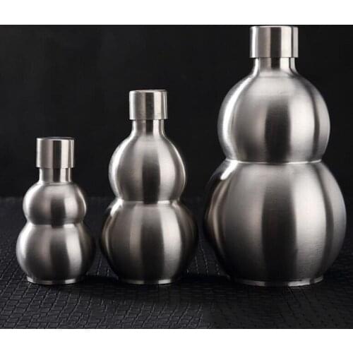 304# stainless steel gourd wine pot Metal wine bottles portable outdoors