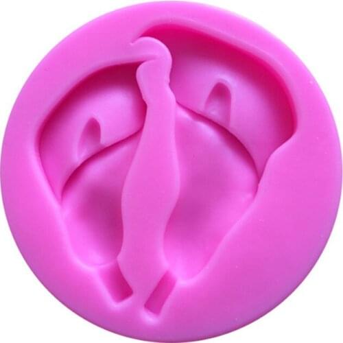 7.3*1.2CM DIY Sugar Craft Cake Vintage Petal Easter Deer Cake Silicone Mold Fondant Mold Cake Decorating Tools Gum Paste Mold