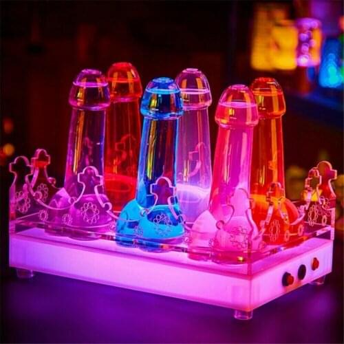 Newest Hot Creative Penis Shaped Cocktails Glass Home Wine Glass Drinking Ware Cup Night Party Bar 6x15cm