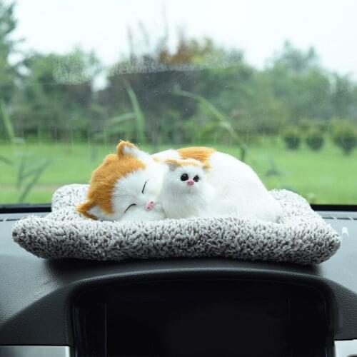 Large Plush Toy Simulation Dog Doll Sleeping Dog Car Decoration Children Lovely Gift Photography Props Office Desktop Decoration