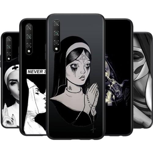 Silicone Cover Sister Style Nun Sexy Girl For Huawei Y9S Y6S Y8S Y8P Y9A Y7A Y7P Y5P Y7 Y6 Y5 Pro Prime 2019 2018 Phone Case