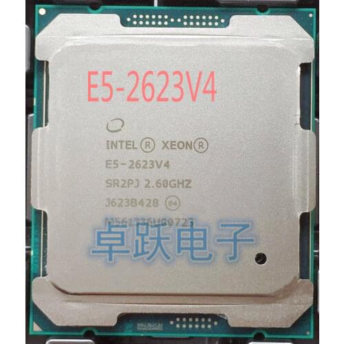 E5-2623V4 Original Intel Xeon E5 2623V4 2.60GHZ 4-Core 10MB SmartCache E5 2623 V4 FCLGA2011-3 TPD 85W E5-2623 V4 free shipping