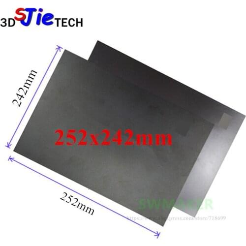252x242mm Magnetic Print Bed Tape Flex Build Tape Kit For DIY Prusa i3 MK3 3D Printer Great For PLA Printing