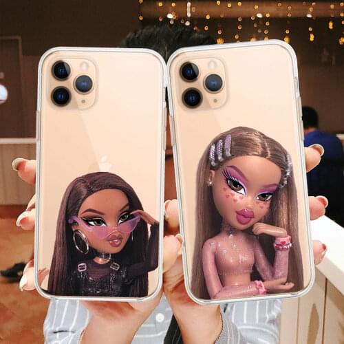 Cute Bratz Phone Case For iPhone 11 12 Pro XR XS Max 6S 7 8 Plus SE 2020 Soft Clear TPU Back Cover Coque Fundas