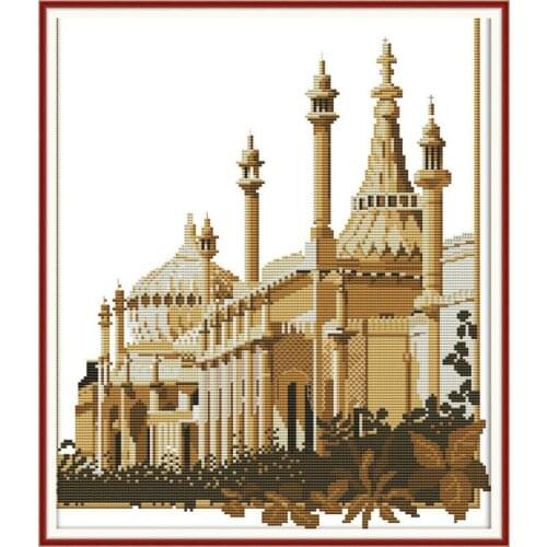 Joy Sunday European church Cross-stitch Embroidery kits DIY Cross Stitch set Embroidery Suit Enough Canvas for Embroidelandscap