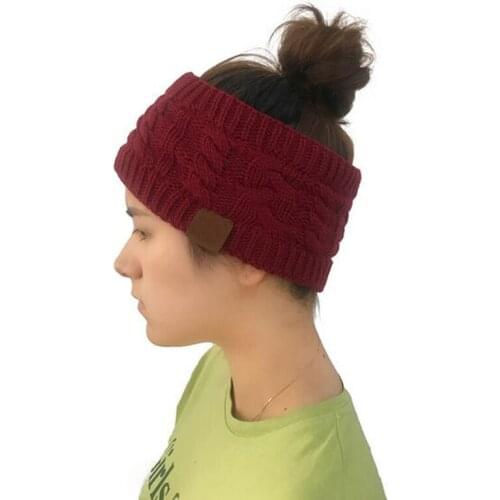 XEONGKVI New Knitted Twist Hair Band Winter Wammer Brand Empty Hats For Women And Girl Skullies Beanies 46-58cm