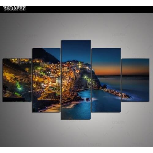 Op de muur HD print olieverf Film modulaire foto Scenery poster kind room decor woondecoratie 5 stks canvas art z347
