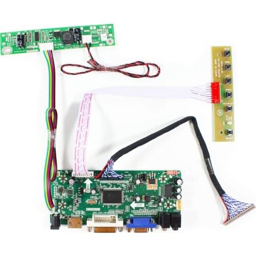 HD MI VGA DVI LCD Controller Board For 19 in G190ETN01.1 1280X1024 LCD Screen
