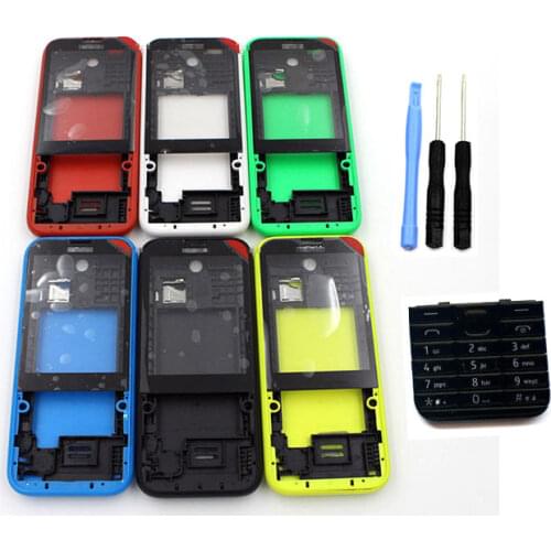 Full Housing Cover Bezel Case Keypad Keyboard for Nokia 225 N225 & Screwdriver Open Tool