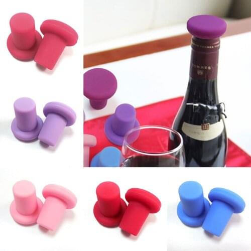 8 Colors Wine Bottle Stopper Bottle Caps Wine Stopper Family Bar Accessories Capssealing Red Wine Champagne Stoppers