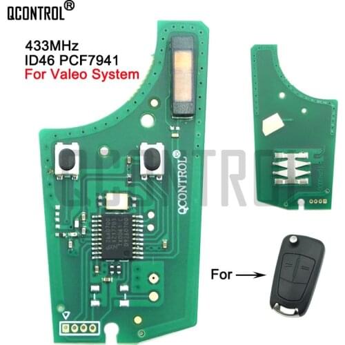 QCONTROL Car Control Remote Key Electronic Circuit Board forOpel/Vauxhall Astra H 2004 - 2009, Zafira B 2005 - 2013