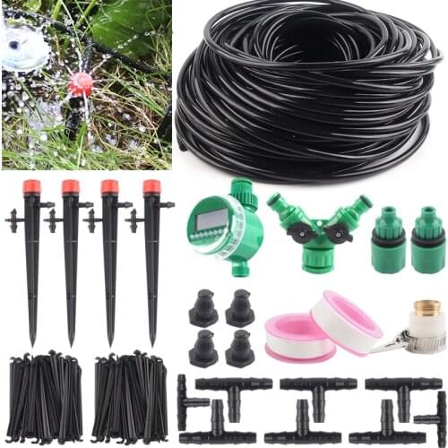 DIY Micro Drip Irrigation System 360 degree Adjustable 8 Holes Inserting ground Garden watering Aspersor Automatic Watering Kits