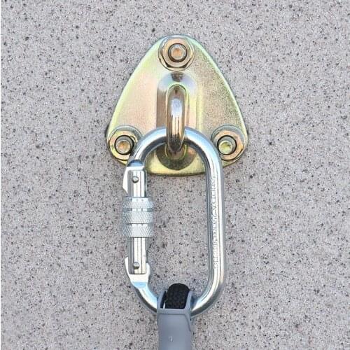 Climbing training escape ropes fastening device,3 feet Expansion screws bracket Angle fixing frame Safty hook piton Rock nails