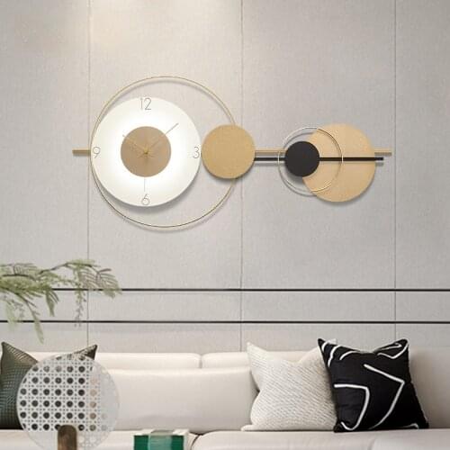 Modern Home Decoration Iron Art LED Wall Clock Living Room Decoration Wall Clock Bedroom Home Clock Wall Hangings Digital Clock