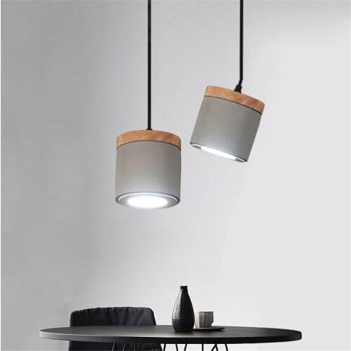 5W Modern Industrial Cement Pendant Light Loft Bedroom Cafe Bar Restaurant Light Retro Nostalgic Creative Hanging Lamp