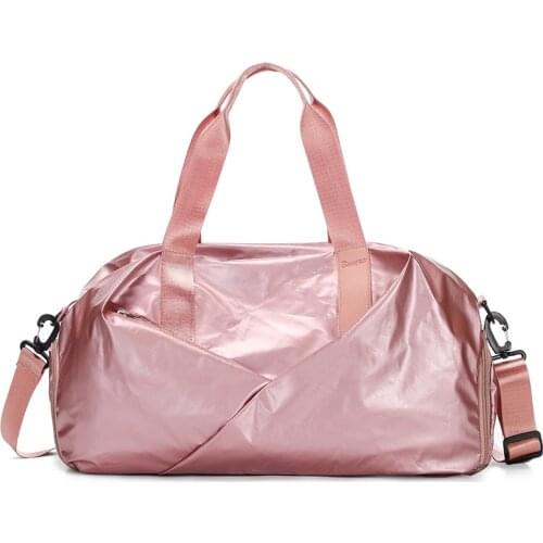 Gym Bags For Women With Shoe Compartment Sport Gym Bag With Wet Pocket New Femal Yoga Duffel Bags Outdoor Travel Luggage Bags