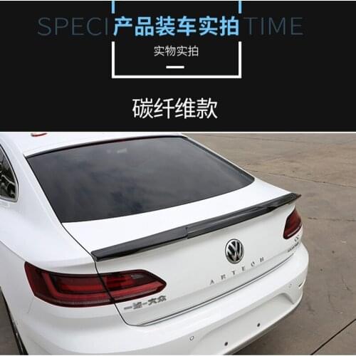 For Volkswagen New Arteon CC Spoiler 2018 2019 2020 2021 High Quality ABS Material Car Rear Wing Accessories Body Kit