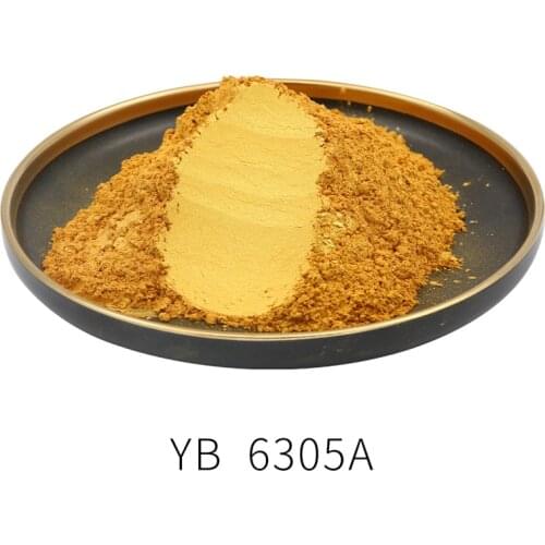 50g Mica Powder Pigment Gold Pearl Powder Pigment Dye Ceramic Powder Paint Coating for Automotive Arts Crafts Gold Color Powder
