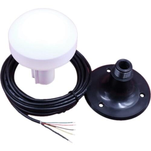 12V Nautical Receiver RS-232 Protocol Marine Boat Ship GPS Receiver Antenna Module NMEA 0183 4800Bps DIY Connector Plastic Base