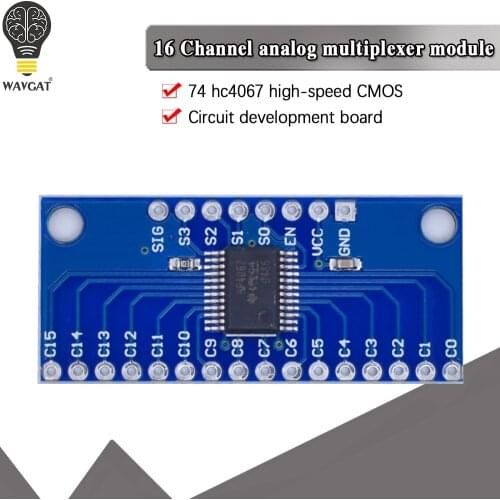 WAVGAT CD74HC4067 16-Channel Analog Digital Multiplexer Breakout Board Module Smart Electronics