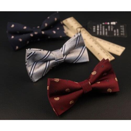 18color new Korean fashion designer 1200needle hot mens women bow tie jacquard print business butterfly bowtie 50pcs/lot